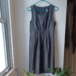 J. Crew Charcoal Midi Dress